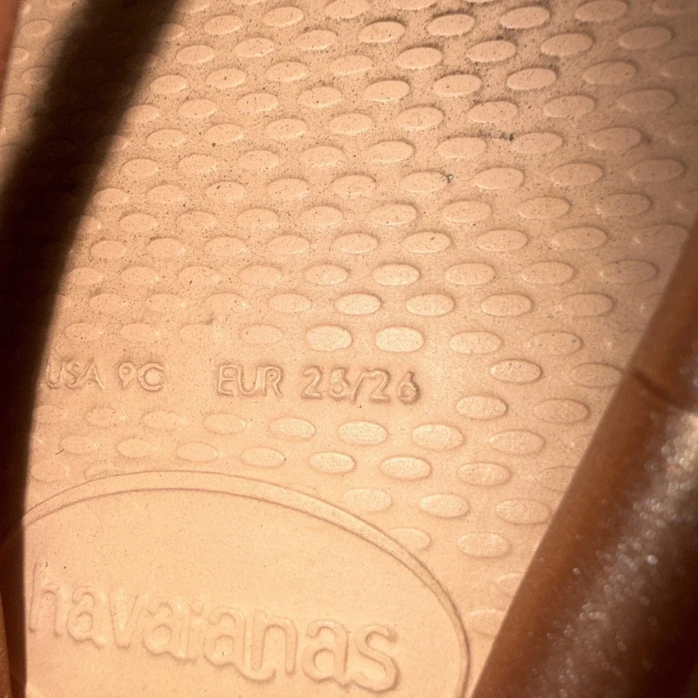 Havaianas Top Trend Pink Rose Shimmer  Flip Flop Sandals Kid's Toddler Size 9C